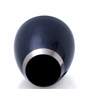 Urna Funeraria Moderna Hecha a Mano de Aluminio Azul Plateado para Adultos, Recipiente Decorativo de Metal para Cenizas, Recuerdo Conmemorativo para Entierro - Product Image 2