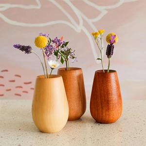 Vase à fleurs en bois de qualité supérieure pour décoration de table artistique affichage d'événement pièce maîtresse de mariage ou style intérieur - Product Image 1