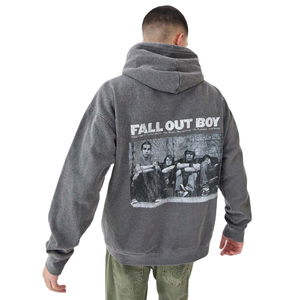 OEM Hombres Oversize Fall Out Boy Wash Hoodie Algodón Fleece Loose Fit Manga Larga Con Capucha Transpirable Impreso Sudaderas Con Capucha - Product Image 1