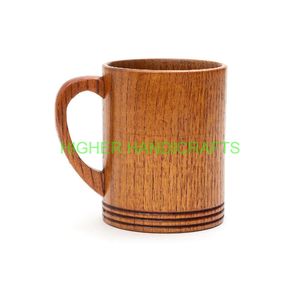 Tasse en céramique en bois naturel brun boisson écologique tasse à boire ustensiles de cuisine fournitures en gros thé café thé café - Product Image 5