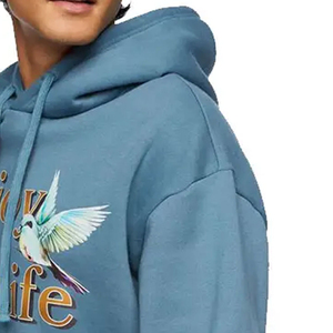 Fabricants de vêtements pour hommes Sweat à capuche imprimé DTG de haute qualité Meilleur vendeur Sweats à capuche légers pour hommes imprimé DTG - Product Image 5