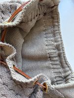Bolso Tote de Ganchillo Acrílico Estilo Boho Chic para Mujer, Cierre con Cordón, Estilo Playa para Todas las Temporadas, Hecho a Mano, Color Sólido, Casual, para Uso Diario