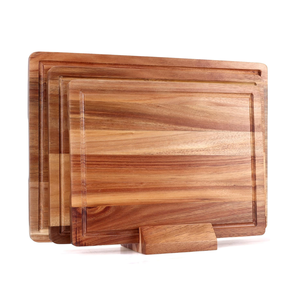 Support de planches à découper en bois naturel 3 pièces de haute qualité taille personnalisée pour les restaurants de vaisselle de cuisine-de l'usine du Vietnam - Product Image 3