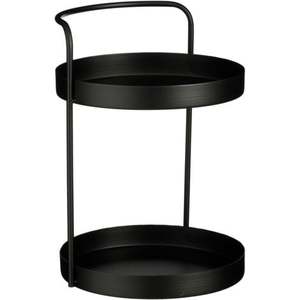 Best Seller Iron Black Three-Layer Basket Storage Rack <b>Tabletop</b> <b>Display</b> Stand for Kitchenware and Tableware - Product Image 1