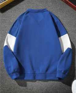 Nouveauté Sweat-shirt en molleton de coton doublé thermique Logo et couleur personnalisés Sweat-shirt à fermeture éclair quart de tour bicolore pour homme - Product Image 4