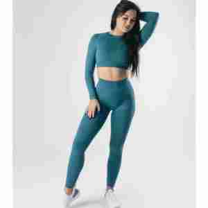 Nuevo Diseño, Leggings Deportivos de Cintura Alta con Logotipo Personalizado, Pantalones de Yoga sin Costuras para Mujer, de Secado Rápido y Transpirables - Product Image 5