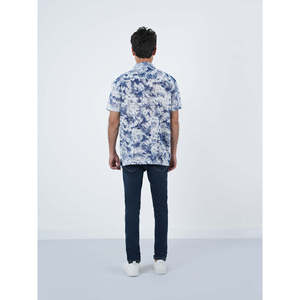 NOBUYE Loose Fit Printed Casual <b>Shirt</b> for Men 100% Cotton Breathable Poplin Oxford Woven <b>Patchwork</b> Pattern 3XL 2XL XL for Autumn - Product Image 4