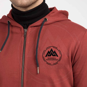 Sudadera con capucha para hombre, prenda deportiva masculina con cremallera, diseño personalizado, diseño novedoso, hecho en Pakistán, 2022 - Product Image 5