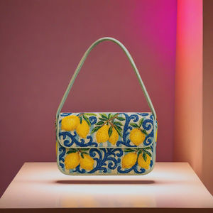 Sac à bandoulière citron perlé Sac perlé Tropical Summer - Product Image 5