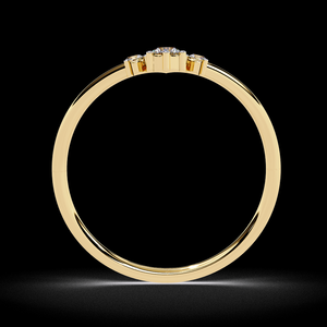 Anillo de Diamantes Minimalista y Elegante de Primera Calidad, Oro de 14K y 18K, Anillo de Boda con Mariposa, Joyería Fina para Mujer - Product Image 5