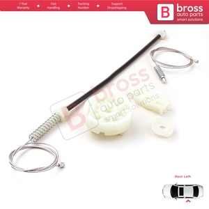 BWR912 Kit de reparación de regulador de ventana trasera izquierda para 206 CC 2D T16 2000-2008 2 puertas Coupe Cabrio 922357 Bross Auto Parts - Product Image 3