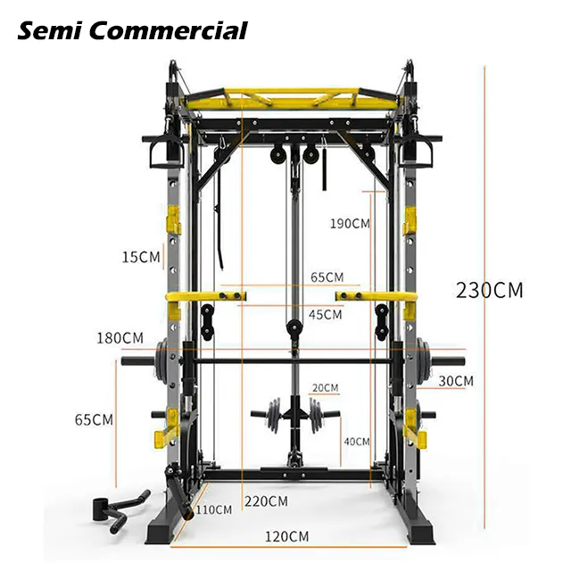 Macchina multifunzionale dello scaffale dello squat di Smith per l'allenamento della forza di forma fisica della palestra commerciale all'ingrosso