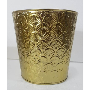 Porte-pot de fleurs moderne en aluminium fait à la main avec support en fer pour plantes pour mariages et décoration intérieure - Product Image 4