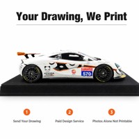 Modèle de voiture imprimé en 3D sur mesure, fabrication directe d'usine, usinage CNC en acier inoxydable à partir de dessins clients, service OEM