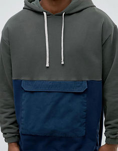 เสื้อฮู้ดถักทรงหลวมแบบยาวพิเศษสำหรับผู้ชาย พิมพ์ลายดิจิทัล เป็นมิตรกับสิ่งแวดล้อม เหมาะสำหรับสวมใส่ลำลองกลางแจ้งในฤดูใบไม้ร่วง - Product Image 3