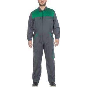 Combinaison de travail robuste multi-poches verte/grise du groupe CBF Balducci, fabriquée en Albanie - Product Image 2