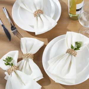 Anneaux porte-serviettes en herbe de mer de haute qualité pour la décoration de table de restaurant, anneaux en tissu d'herbe de mer - Product Image 6