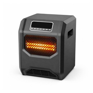 Chauffage infrarouge électrique à quartz avec télécommande, thermostat numérique, protection des bords et verrouillage enfant pour chambre à coucher - Product Image 4