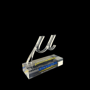 ถ้วยรางวัลคริสตัลอะคริลิคแชมป์พิมพ์ลายโลโก้รีไซเคิลได้ทนทาน - Product Image 4