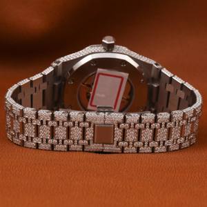 Reloj de Pulsera para Hombre, Diseño Moderno 2026, Oro Blanco con Incrustaciones de Moissanita Certificada VVS, Estilo Hip Hop, Diamantes Hechos a Mano - Product Image 3