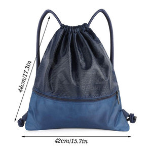 Stylish Simple Design Waterproof Drawstring Gym Bag with Durable Cord <b>Large</b> Capacity <b>Extra</b> Safety for Daily Gym and Travel Use - Product Image 2