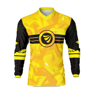 Maillot de motocross personnalisé de qualité supérieure, manches longues pour homme, respirant, en coton et polyester, vêtements de sport, chemise de vélo - Product Image 5