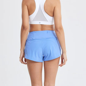 High Street Professional Manufacturers' Pantalones cortos de gimnasio para mujer 100% algodón Diseño de logotipo personalizado Transpirable con patrón caliente al aire libre - Product Image 5