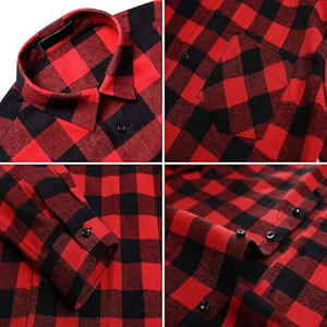 Camisa de Franela para Hombre, Fácil de Lavar, Duradera, Transpirable, Cómoda, Antiarrugas, Informal, con Nuevo Diseño - Product Image 6