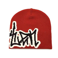 Casquette sans visière de qualité supérieure, design jacquard personnalisé, 100% acrylique, style Y2K, respirante, imperméable, réglable, unisexe, plage