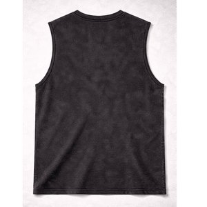 Camiseta sin mangas de spandex/poliéster para hombre, informal, transpirable, de secado rápido, antipilling, para uso diario en verano, gimnasio, entrenamiento, fitness, holgada - Product Image 2