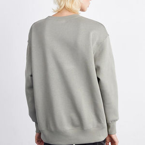 Sweat-shirt pour femme à épaules tombantes de haute qualité en gros 2025, sweat-shirt oversize pour femme, sweat-shirt en coton à manches longues pour le printemps - Product Image 3