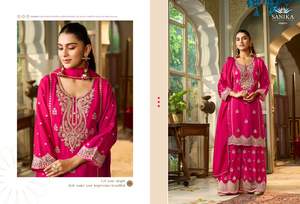 Soie Chinon Premium avec broderie Salwar costume femme fabricant de mode et fournisseur de Surat au taux le plus bas - Product Image 2