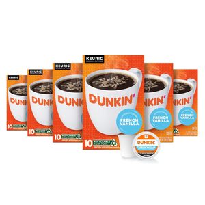 กาแฟรสวานิลลาฝรั่งเศสแบบปรุงแต่งของดังกิ้น'ส์, แบบแคปซูลสำหรับเครื่องชงกาแฟ Keurig K-Cup, กล่องบรรจุ 10 แคปซูล (แพ็ค 6 กล่อง) - Product Image 3