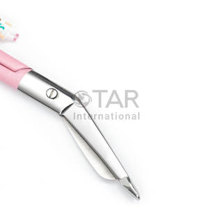 Ciseaux à bandage Lister roses, OEM personnalisé, jetables, ciseaux à bandage Lister pour infirmières, à usage unique, instruments chirurgicaux manuels - Product Image 5