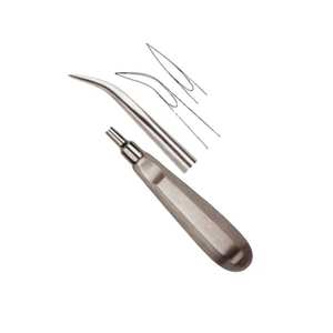 อุปกรณ์ยกรากฟันสเตนเลสสตีลเครื่องมือดึงฟันตามหลักสรีรศาสตร์มีด้ามจับกันลื่นสำหรับมืออาชีพคีมผ่าตัด - Product Image 5