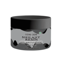 Résine de Shilajit de l'Himalaya 100% Naturelle de Qualité Supérieure OEM, Complément Alimentaire Énergisant pour Adultes, 50g, Emballage Personnalisé