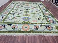 Modern Luxury Handmade Silk Wool Rugs Soft Hand Knotted Abstract Design Customizable Sizes 5x8 Vibrant Colors for Home Office
