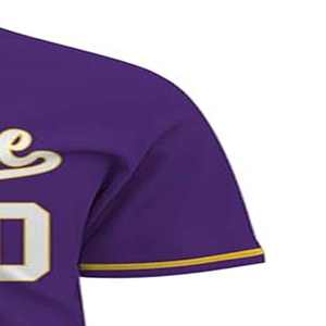 100% poliéster de alta calidad personalizar camiseta de béisbol de moda botón completo transpirable camiseta de béisbol - Product Image 5