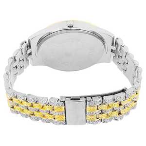 Montre en diamant tendance avec mouvement suisse et designs intemporels pour tenues décontractées, fabriquée et fournie par un fabricant et fournisseur indien - Product Image 3