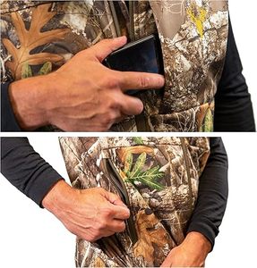 เสื้อกั๊กและเสื้อเวสต์โค้ทผู้ชายแบบยุทธวิธี ลายพราง สำหรับกิจกรรมกลางแจ้ง ล่าสัตว์ ทำงาน ผ้า softshell ผสมขนแกะ ยืดหยุ่น ระบายอากาศดี ปิดด้วยซิป - Product Image 3