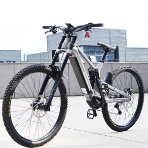<span class=keywords><strong>V</strong></span>élo de montagne électrique à cadre en alliage <span class=keywords><strong>DH</strong></span>, VTT électrique à suspension intégrale avec moteur d'entraînement central - Product Image 1