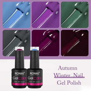 Roniki nhãn hiệu riêng tùy chỉnh bán buôn 608 Màu sắc 15ml ngâm tắt Hema miễn phí UV Gel Sơn móng tay cho tiệm làm móng tay - Product Image 6