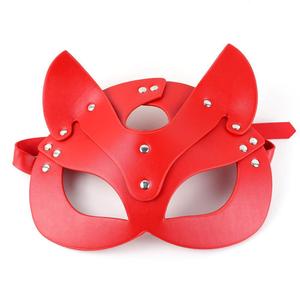 Masque en cuir pour les yeux de renard pour costume d'Halloween adulte - Product Image 6