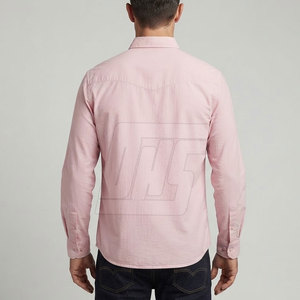 Chemise décontractée moderne pour homme à manches longues en coton léger et respirant, idéale pour les événements en plein air - Product Image 4