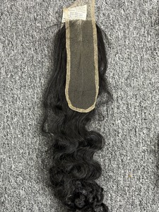 Extensions de cheveux vierges vietnamiennes naturelles bouclées birmanes 2x6 à fermeture en dentelle transparente toutes tailles et textures - Product Image 5