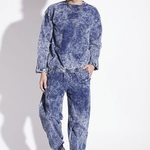 Survêtement pour homme en molleton délavé à l'acide, tendance, personnalisé, différents styles, vêtements décontractés, survêtement pour homme délavé à l'acide, personnalisé - Product Image 4