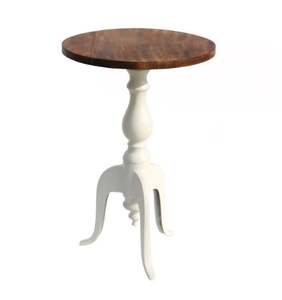 โต๊ะข้างเฟอร์นิเจอร์อลูมิเนียมสำหรับห้องนั่งเล่นโต๊ะกาแฟเคลือบผงงาช้าง - Product Image 4