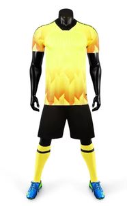 Uniforme de fútbol de moda para hombre al por mayor, camiseta de fútbol con pantalones cortos, traje deportivo sólido, entrenamiento, secado rápido, transpirable - Product Image 3