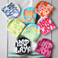Gorro Deportivo Unisex Estilo Y2K, Tejido Jacquard, Acrílico Afelpado, Gorro de Invierno, Logotipo Personalizado, Diseño de Dibujos Animados, Bordado 3D, Viajes