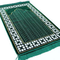 Tapis de prière musulman pour enfants, dernier design, haute qualité, personnalisable, en laine et mousse, à carreaux ou uni, confortable, antidérapant, imprimé numériquement, mignon